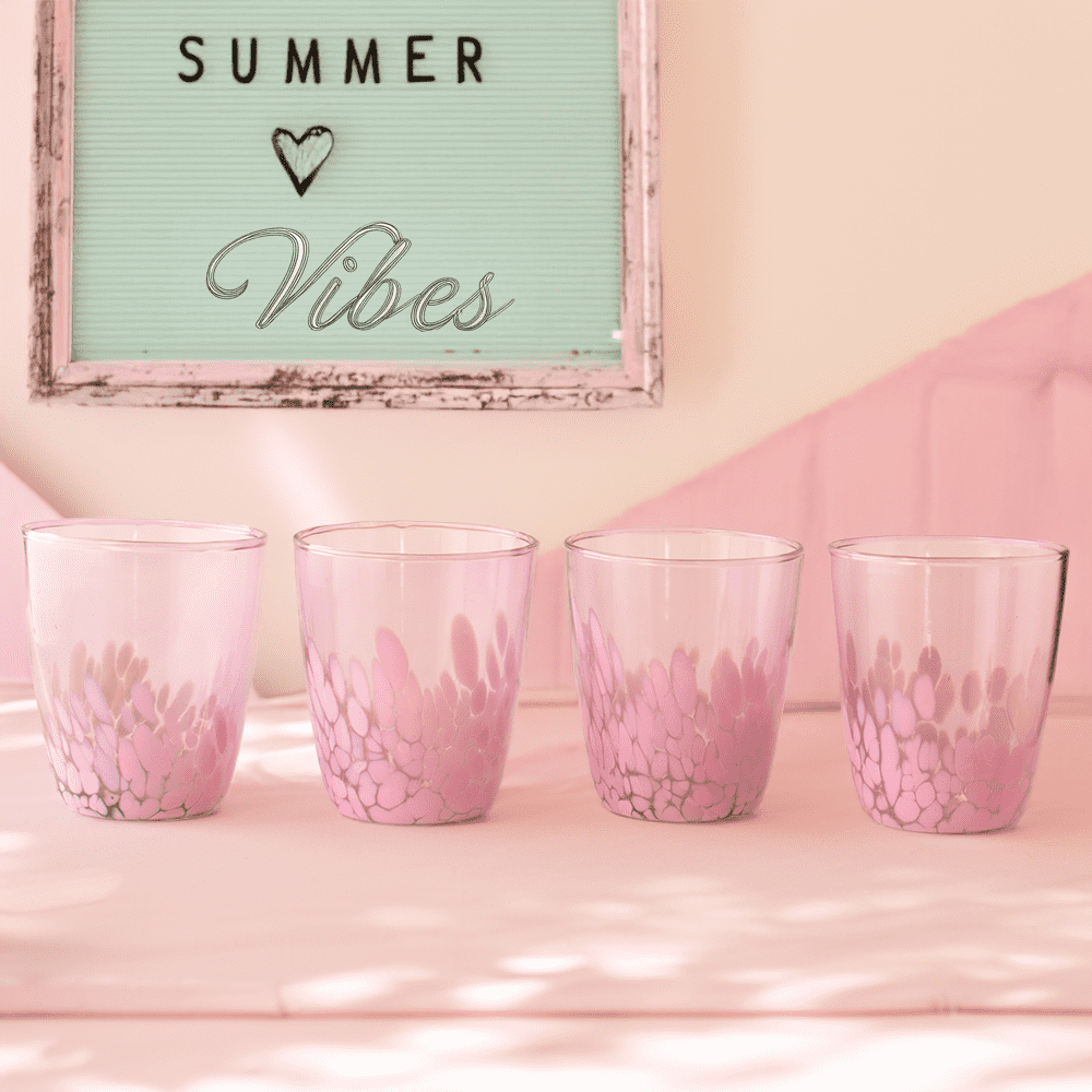 SPLASH! Glaskrug Set mit 4 Gläsern