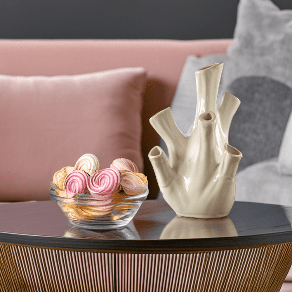 KORALI - Vase in crème