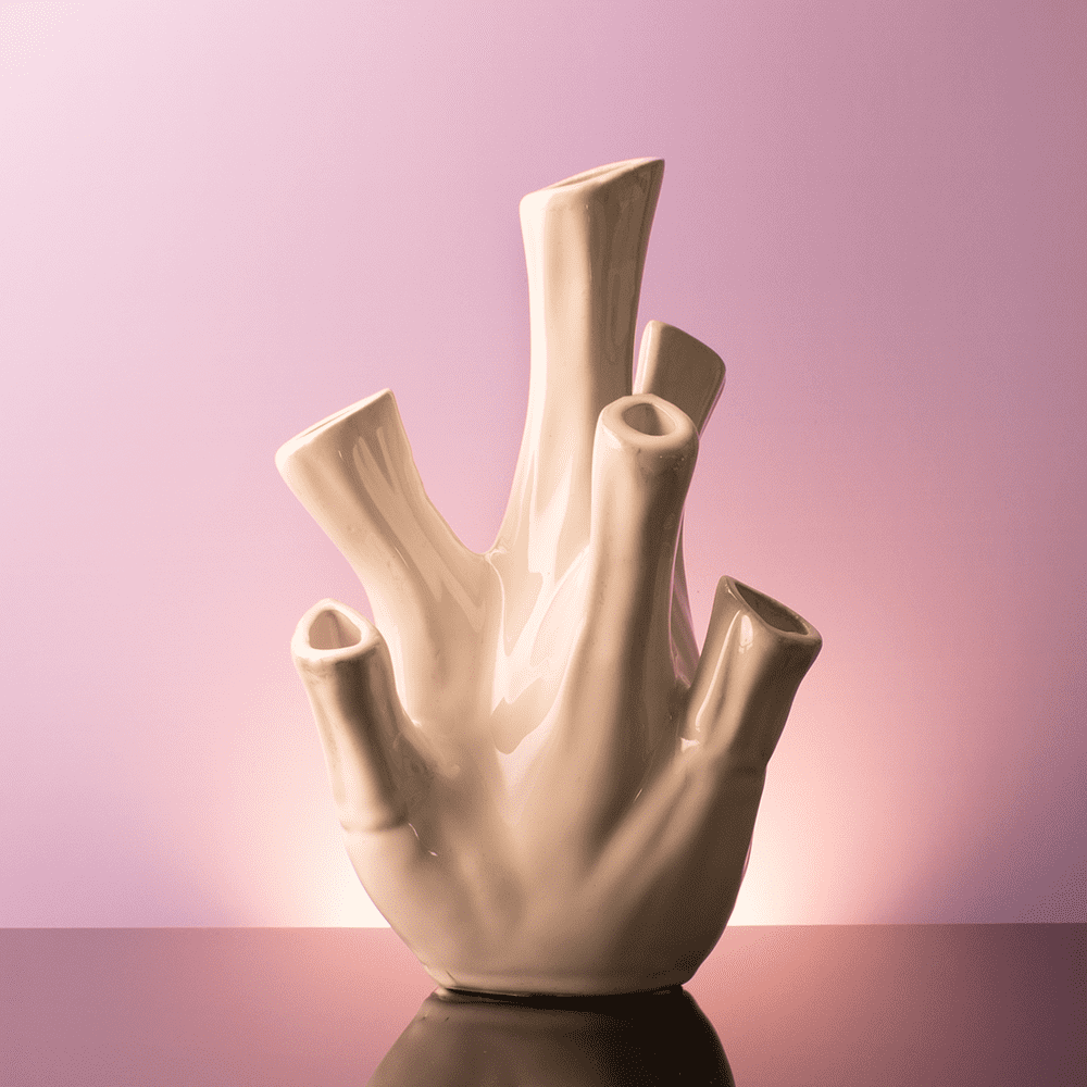 KORALI - Vase in crème