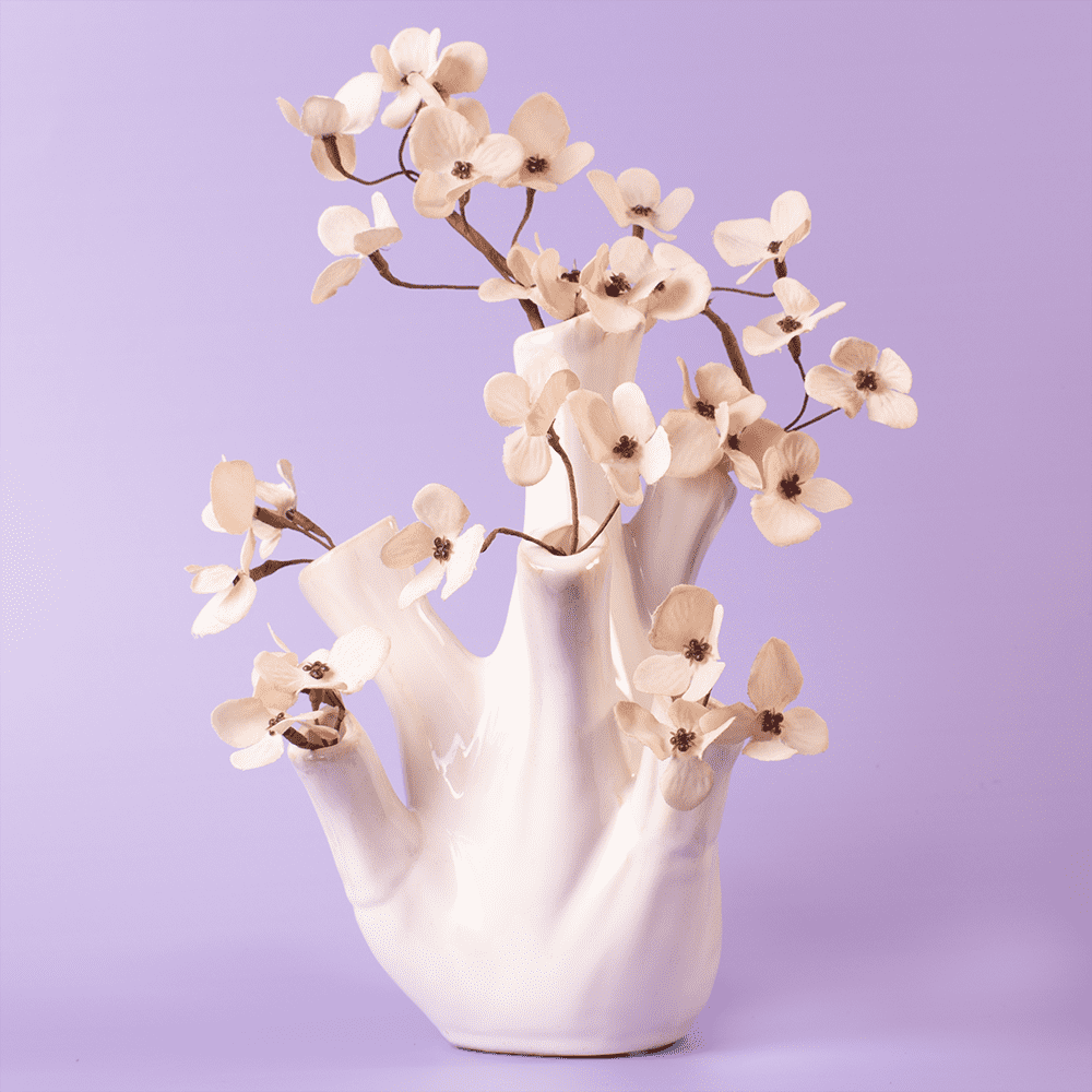 KORALI - Vase in crème