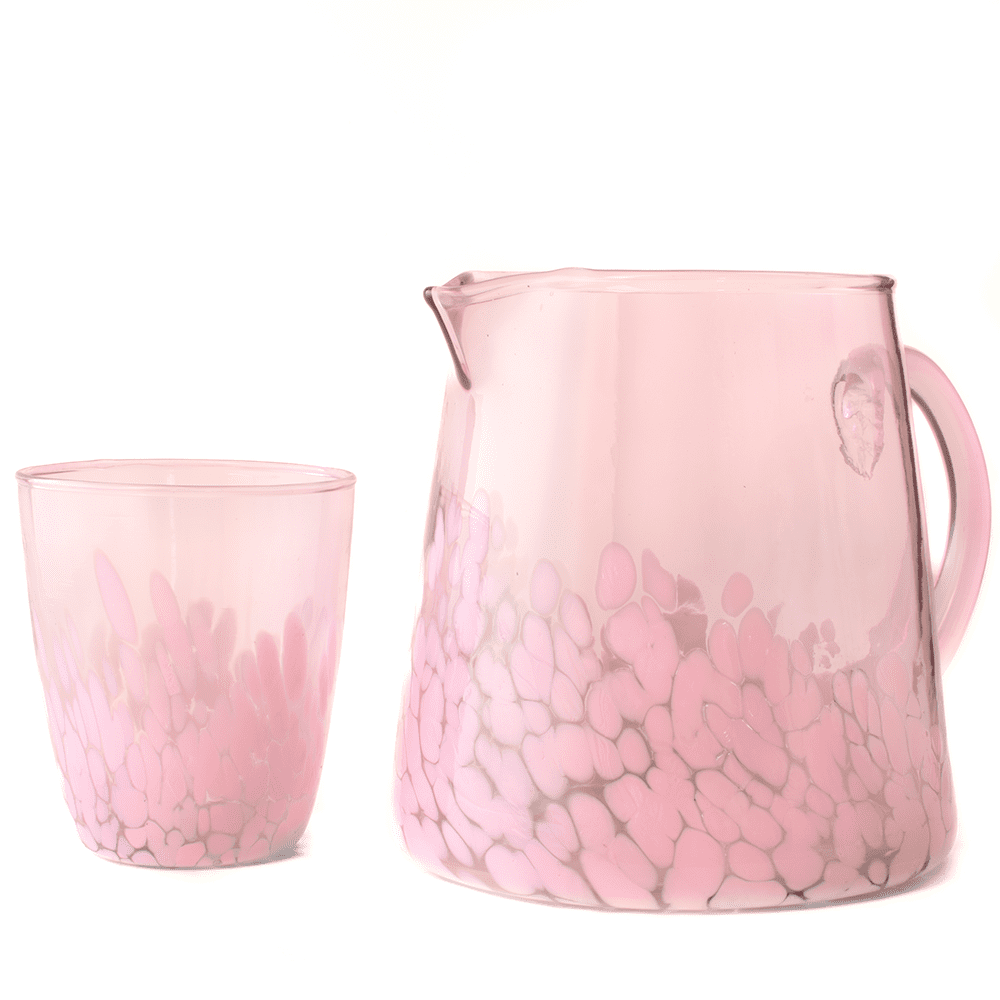 SPLASH! Glaskrug Set mit 4 Gläsern