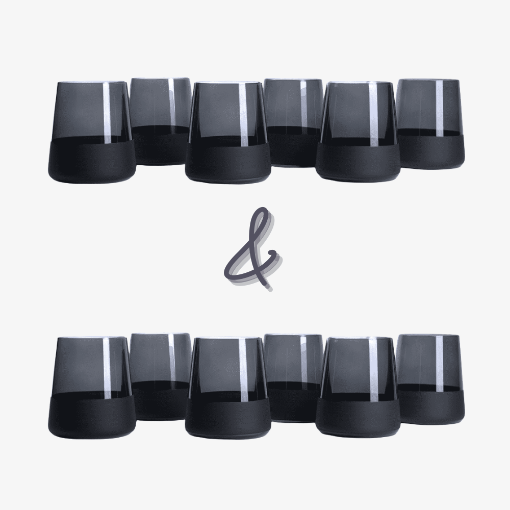 Moluna BLACK Trinkglas Vorteil-Set