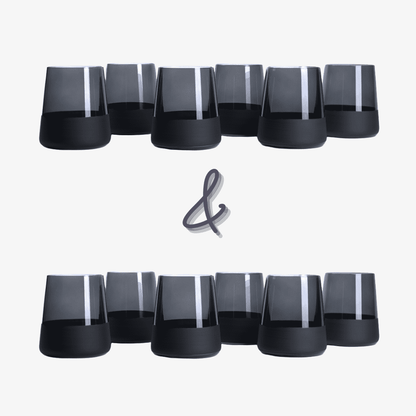 Moluna BLACK Trinkglas Vorteil-Set