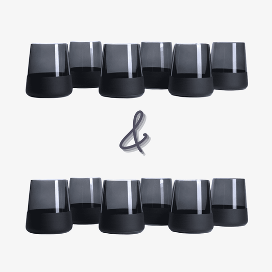 Moluna BLACK Trinkglas Vorteil-Set