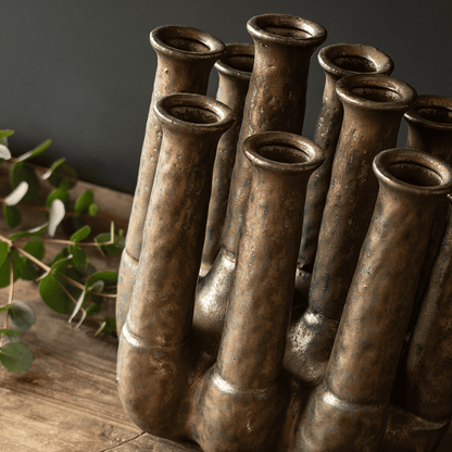 LEANJA, Vase bronze-matt