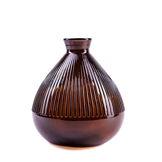 KEATON, konische Vase in Mocha Mousse